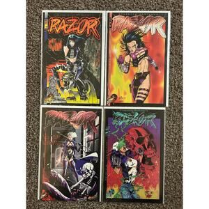 Razor Burn #2, 3, 4, 5 (1995 London Night) Lot of 4